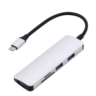 5 in1 USB HUB 3* USB3.0 + SD TF Card Reader Adapter Splitter High Speed Extended Card Reader For PC Laptop for Macbook Notebook