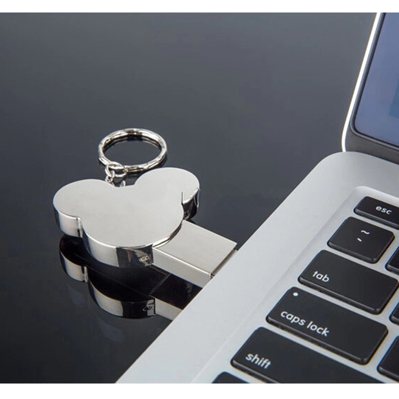 USB flash drive heart fashion 16GB 8GB 32GB 64GB 4GB silver metal pen drive flash memory stick pendrive usb stick disk hot Gift